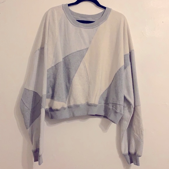 Free People colorblock patchwork sweater - Picture 1 of 3